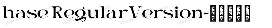 hase RegularVersion字体转换